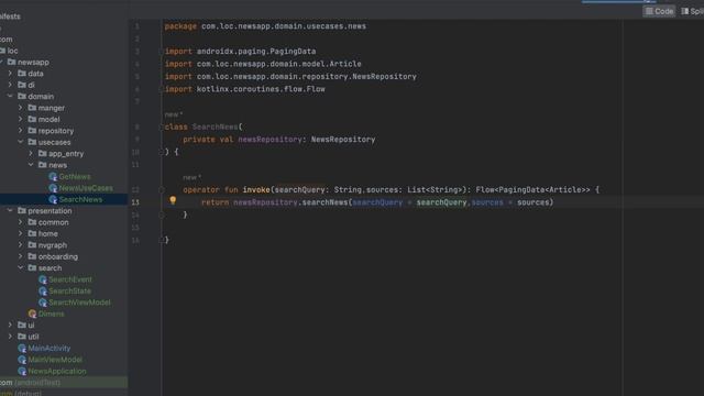 Search Screen - Jetpack Compose Clean Architecture News App - part 13 смотреть онлайн