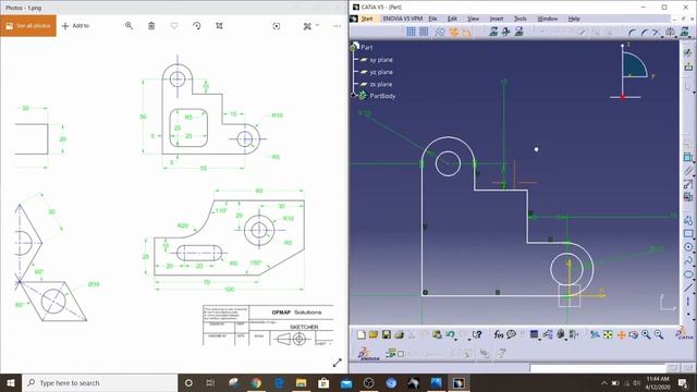 CATIA 2D Sketching Practice for Beginners | CATIA V5 смотреть онлайн
