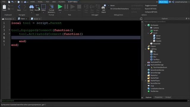 How to make a torch in ROBLOX STUDIO смотреть онлайн