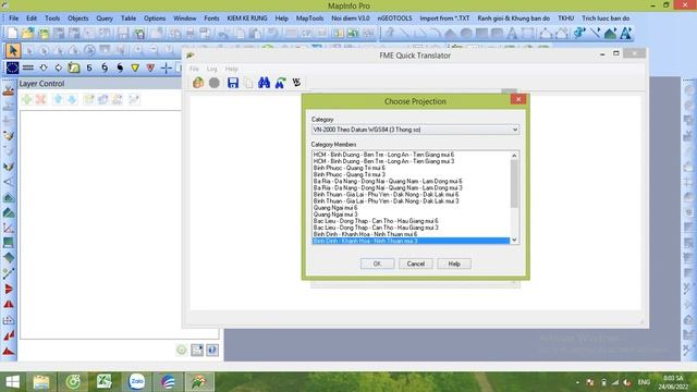 Cùng học Mapinfo: Bài 16. Hướng dẫn chuyển file AutoCAD (DWG) sang file Mapinfo (TAB) смотреть онлайн