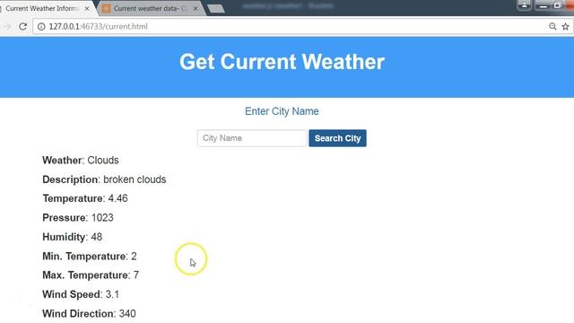 Build Weather App With Ajax Using Open Weather Map API: Current Weather Information смотреть онлайн