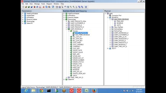 OBIEE Setup Aggregate table смотреть онлайн