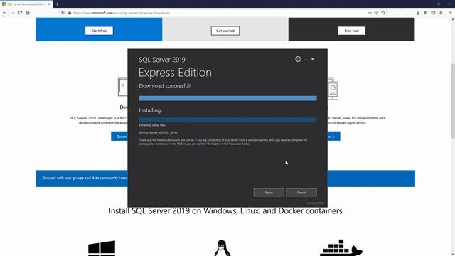 Installing SQL Server 2019 Express Edition and MS SQL Server Management Studio on Windows смотреть онлайн