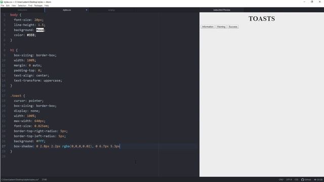 Push Notifications With Toast Alert Message On Click (Mobile Friendly) (HTML & CSS & jQuery) смотреть онлайн