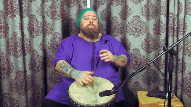 Djembe lessons | Рисунок с шафлом для джембе смотреть онлайн