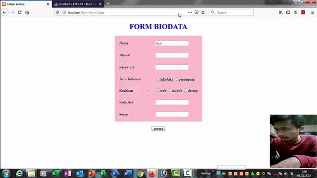 Cara mudah Menghubungkan form html kedatabase php my admin смотреть онлайн