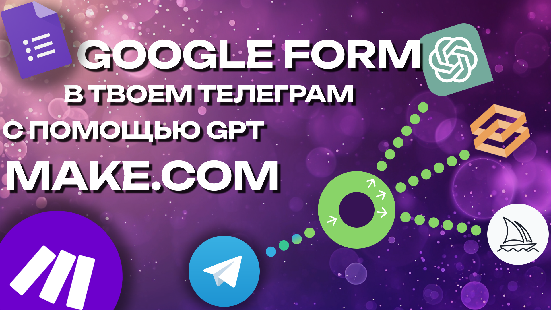 GPT GOOGLE FORMS автоматизация GPT, Google Forms, Telegram, Make.com