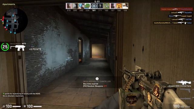 CSGO Souvenir M249 Contrast Spray Field Tested смотреть онлайн