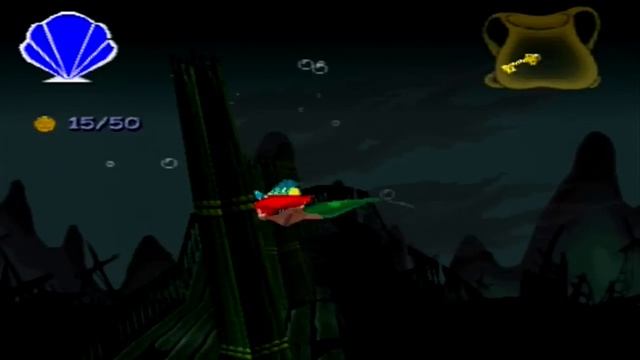 The Little Mermaid II [PS1] - (100% Walkthrough) - Part 2: Shipwreck Graveyard