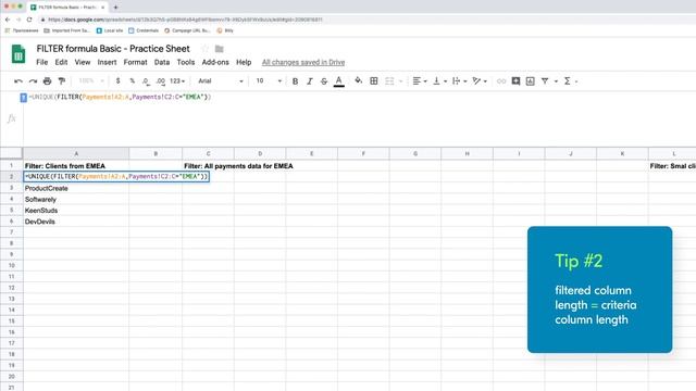 Google Sheets FILTER - 5 tips for beginners? смотреть онлайн