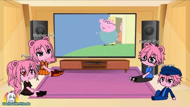 |Gacha Club| ? Roblox Peppa Pig Family Reacts to Funny Piggy Memes Part 1 смотреть онлайн