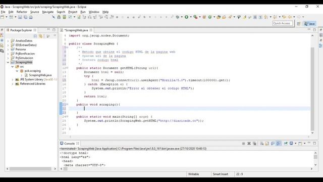 Scraping a página web de noticias |Java Jsoup | Tutorial Básico смотреть онлайн