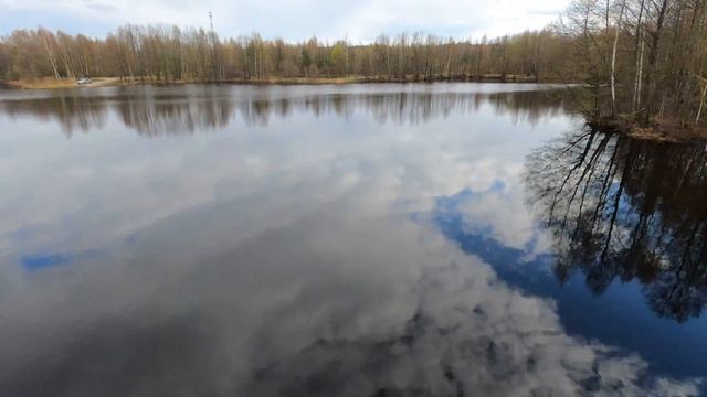 Озеро Земснаряд-карьерный пруд. г Рошаль. смотреть онлайн