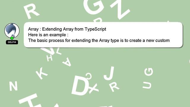 Array : Extending Array from TypeScript смотреть онлайн