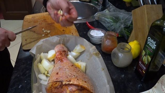 Запечённая Голень Индейки | ИНДЕЙКА В ДУХОВКЕ. смотреть онлайн