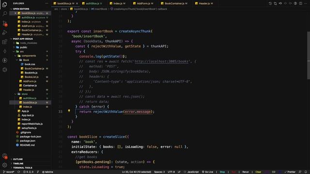 15 Redux Toolkit createAsyncThunk - thunkAPI getState [Arabic] смотреть онлайн