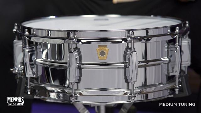 Ludwig 14x5 Chrome Over Brass Snare Drum (LB400B)