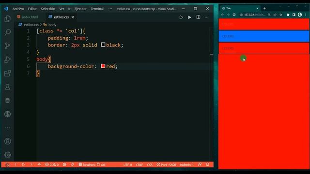 Curso de Bootstrap 5 - Guía Básica/uso de colores смотреть онлайн