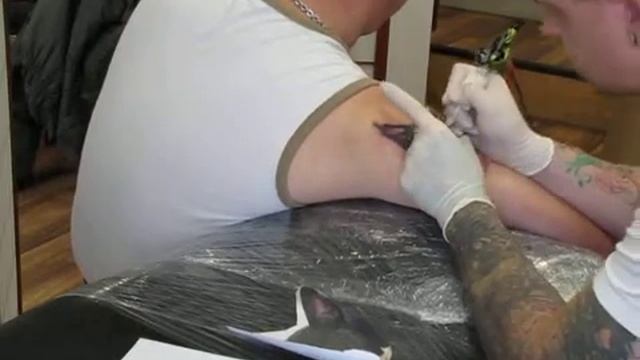 Bullterrier Portrait Tattoo by Peter Vass Part2 смотреть онлайн