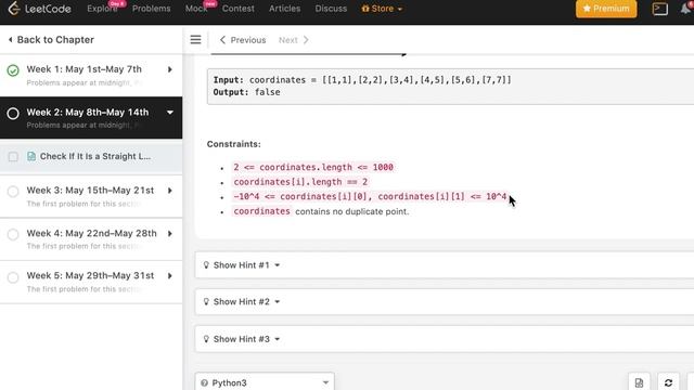 Check if it is a straight Line | LeetCode 1232 | C++, Java, Python | May LeetCoding Day 8 смотреть онлайн