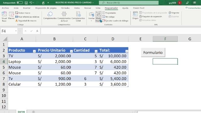 LLAMAR UN FORMULARIO CON UN BOTÓN - EXCEL-VBA смотреть онлайн
