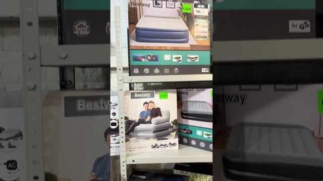 Матрас надувной BESTWAY со встроенным насосом 220В, до 300кг смотреть онлайн