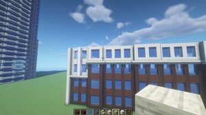 Как построить НЕБОСКРЁБ в майнкрафте. Дома для города. Туториал.