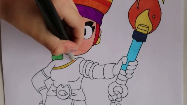 AMBER BRAWL STARS COLORING | АМБЕР БРАВЛ СТАРС РАСКРАСКА смотреть онлайн