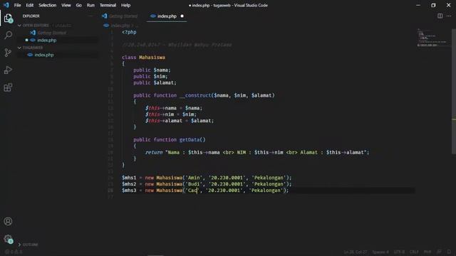 PHP (Class, Method, Constructor) | Pemgrograman Berbasis Web смотреть онлайн