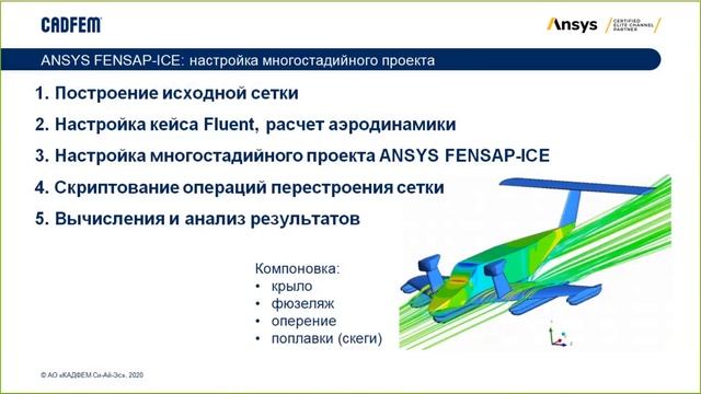 Моделирование обледенения в Ansys FENSAP ICE с перестроением сетки в Ansys Fluent Meshing