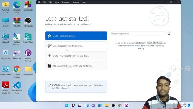 GitHub for beginners without Git || PUSH ,CLONE without git command || Built your first repository смотреть онлайн