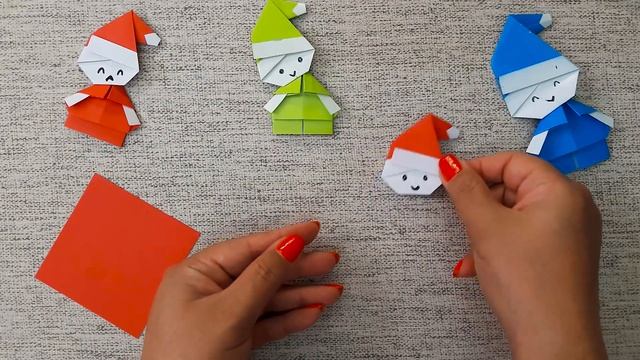 how to make santa claus with origami paper | paper folding santa claus?? смотреть онлайн