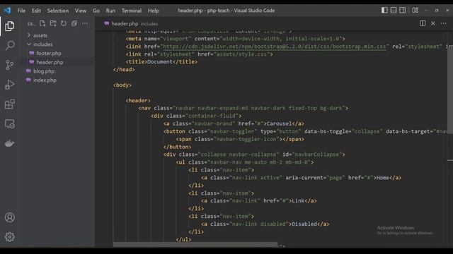 28. PHP project. 2. Websayt layouti (qolip). | PHP dasturlash tili смотреть онлайн