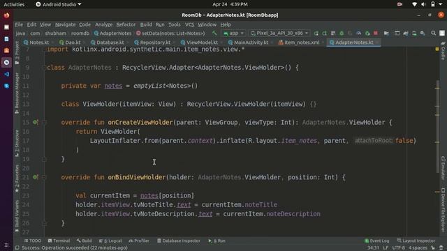 #3 - ROOM Database - Read Data | ViewModel - LiveData - Coroutines | Android Studio смотреть онлайн