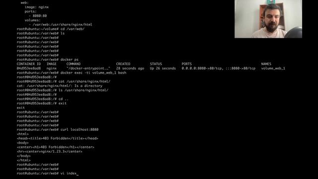 DOCKER COMPOSE SERİSİ 03 - docker compose volume, container volume mount işlemi nasıl yapılır смотреть онлайн