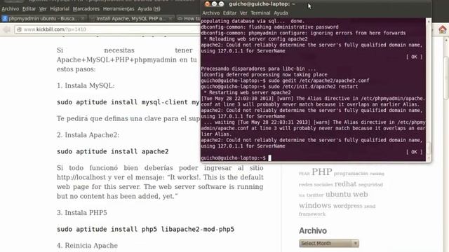 Apache + MySQL + PHP Tutorial смотреть онлайн