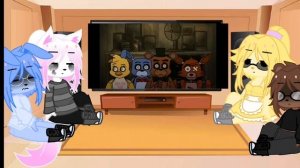 ~{реакция фнаф 2 на анимацию по фнаф 1 // моя АУ}~