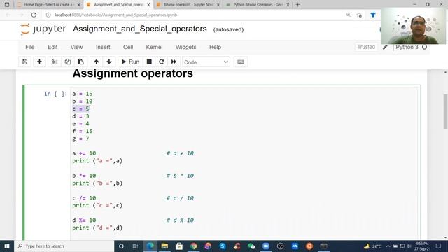 Bitwise, assignment and special operators in Python (&, | , ~, is, is not, in, not in) смотреть онлайн