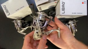 Катушка безынерционная Libao Globe 100,200,300, с передним фрикционом, 9+1 подшипник.