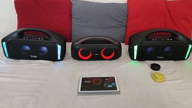 Xdobo Vibe Plus Vs 2 Tribit Stormbox Blast, Volumen Al 100 %.