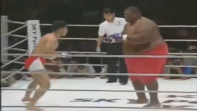 272kg Sumo Vs 76 Kg MMA Fighter смотреть онлайн