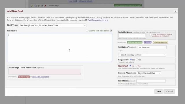 REDCap Advanced Tutorial 3: Field Embedding смотреть онлайн