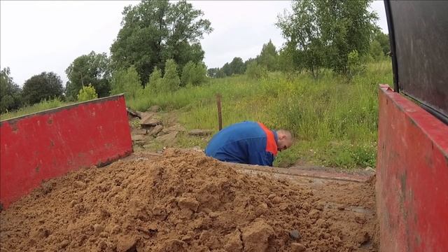 Строим бассейн своими руками Начало часть 1. Мотоблок нева мб2 нам в помощь. смотреть онлайн