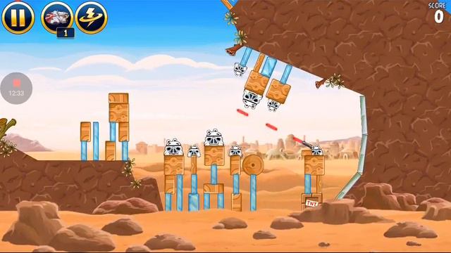Angry birds Star wars #1 Начало (1-25 уровни) смотреть онлайн