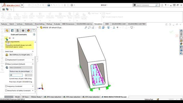 ✅ Solidworks Simulation Topology Optimization | Generative Design смотреть онлайн