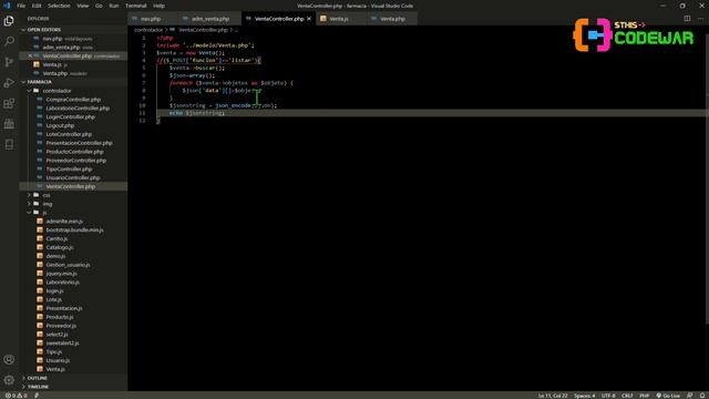 49. Instalación de DATATABLES, listar ventas - Sistema Farmacia PHP JS MYSQL HTML CSS смотреть онлайн