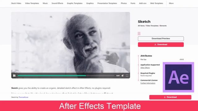 Sketch After Effects Template смотреть онлайн