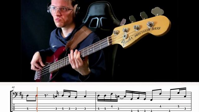 I Was Made To Love Him - Bass TAB & Notation - Full Anthony Jackson Bass Transcription