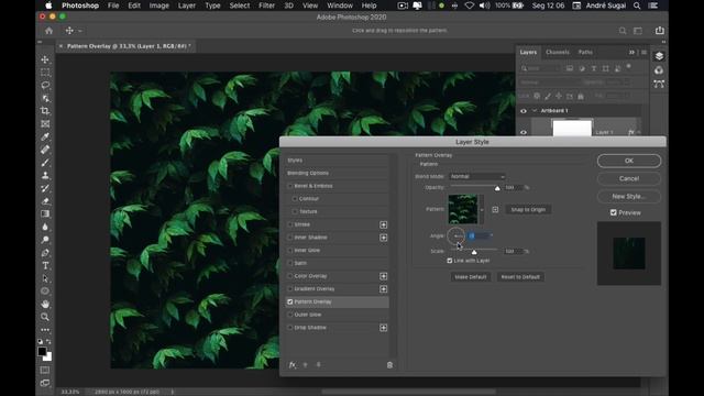 #FiqueEmCasa e Aprenda Photoshop #Comigo: ? Rotação de Pattern no Photoshop 2020 смотреть онлайн