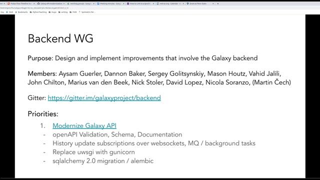 Galaxy Working Groups Launch, Galaxy Developer Round Table, 2020/12/10 смотреть онлайн